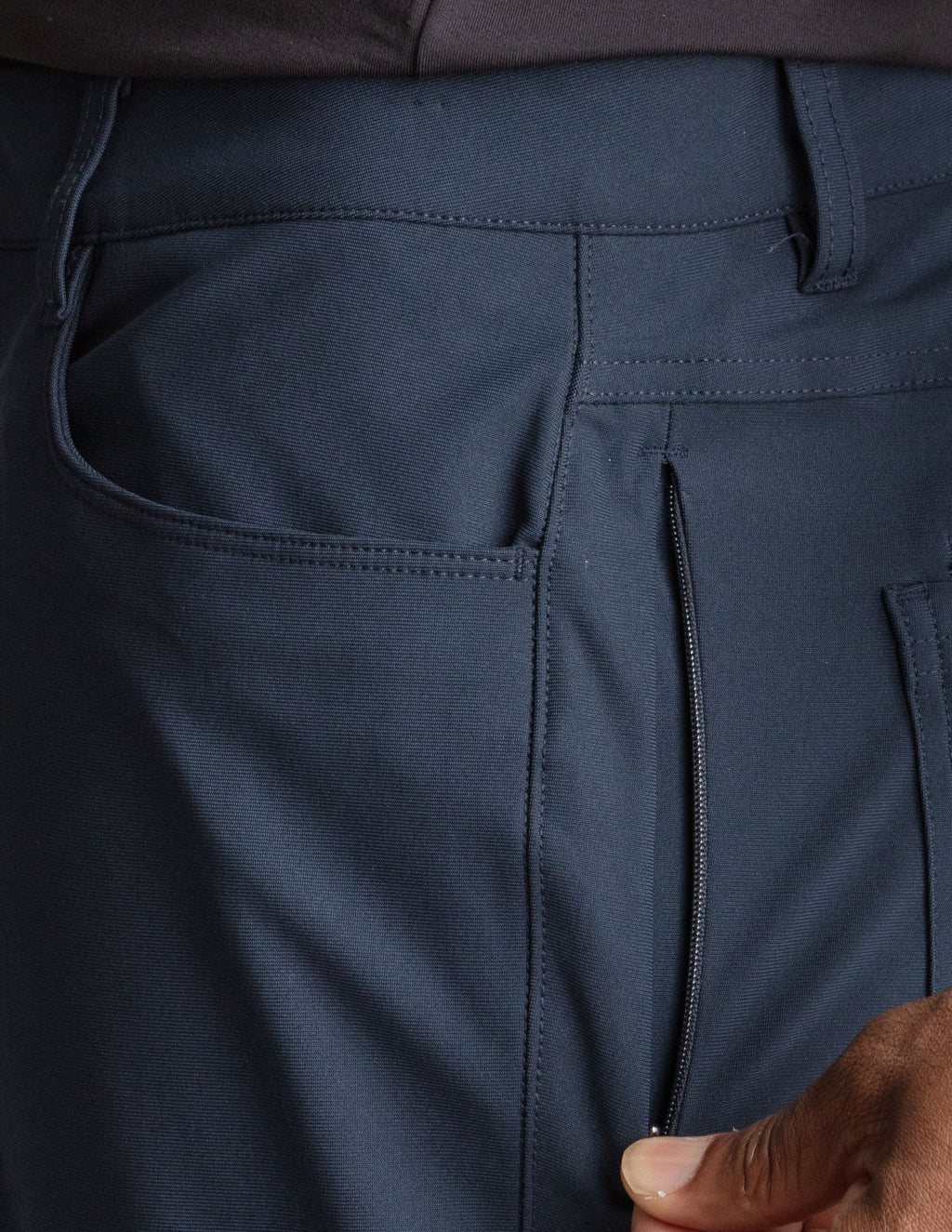 5-Pocket Tech Pants- Navy - Relaxed Fit (The Apollowned)