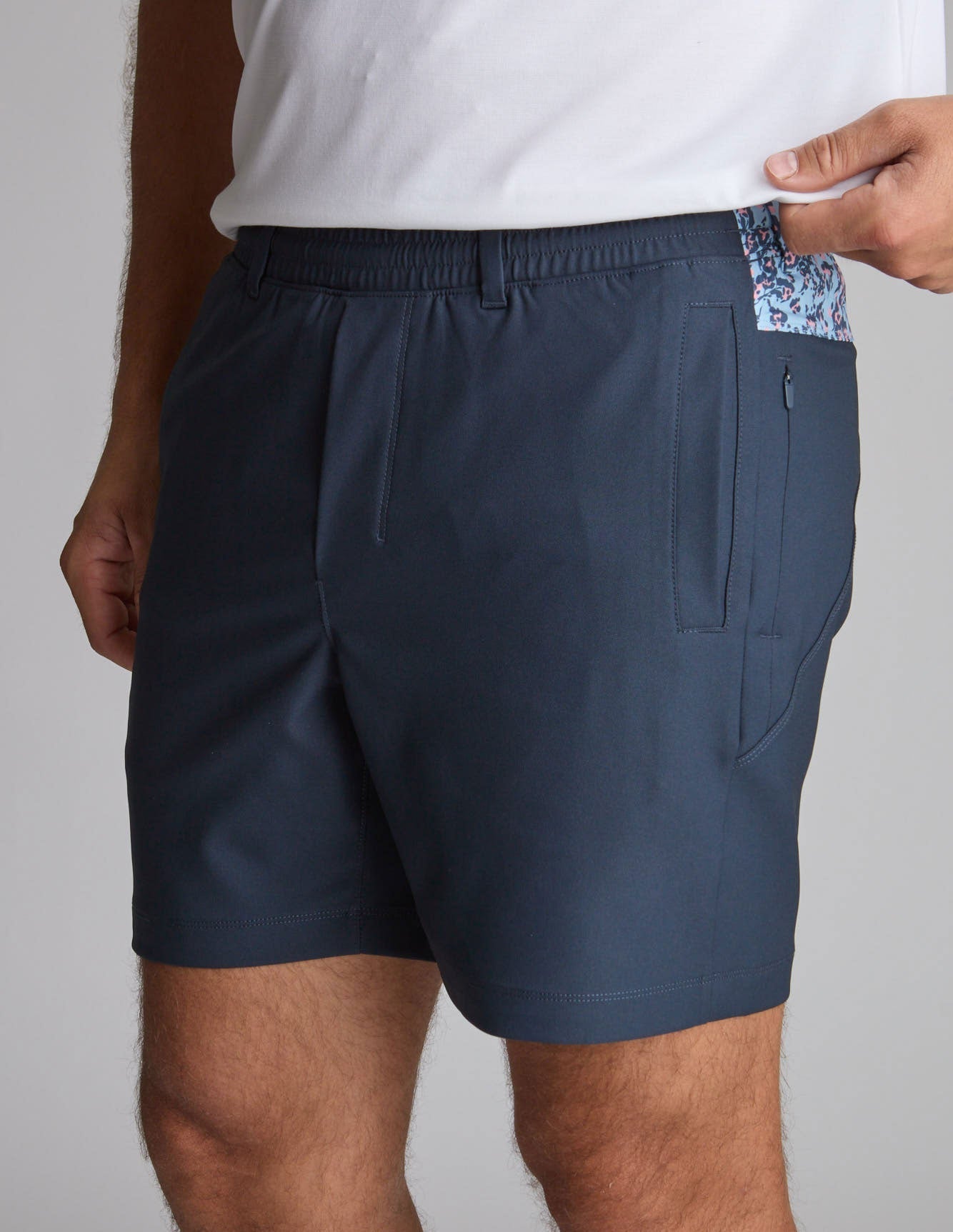3 in 1 Khaki Shorts - Navy &amp; Hanami Heat (The Roppongi Rockstars)
