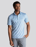 NoFlop Golf Polo - Blue Wave (The Cart Barn Celebrity)