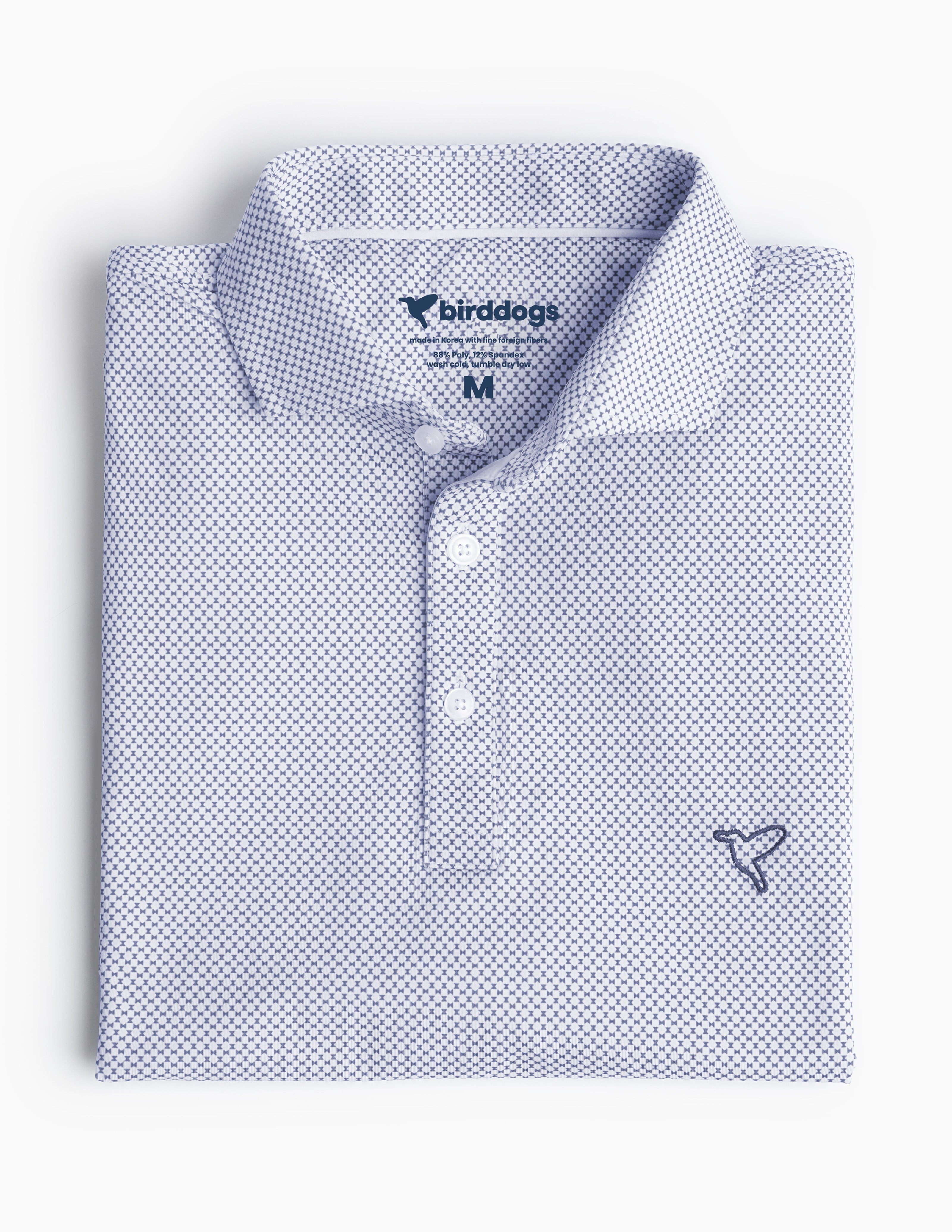 NoFlop Golf Polo - Blue Bowtie (The Texas Wedge Enthusiast)