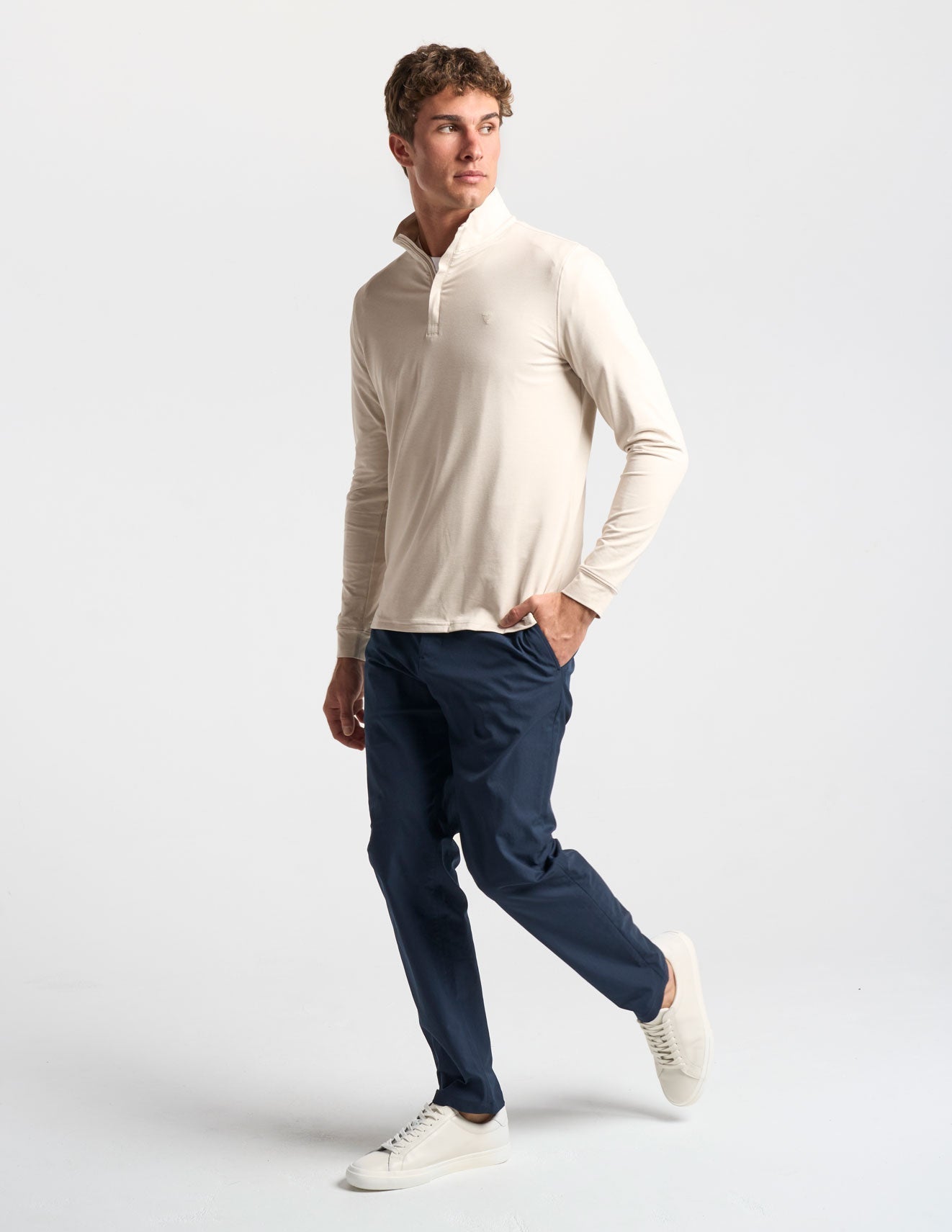 Quarter Zip - Oatmeal Heather (The Geronimo)