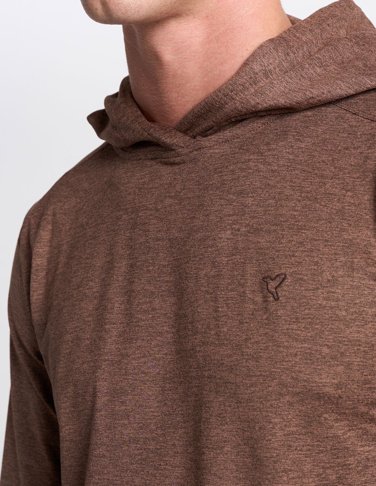 SuperSoft Hoodie - Brown Heather (The Clubhouse Coffee)