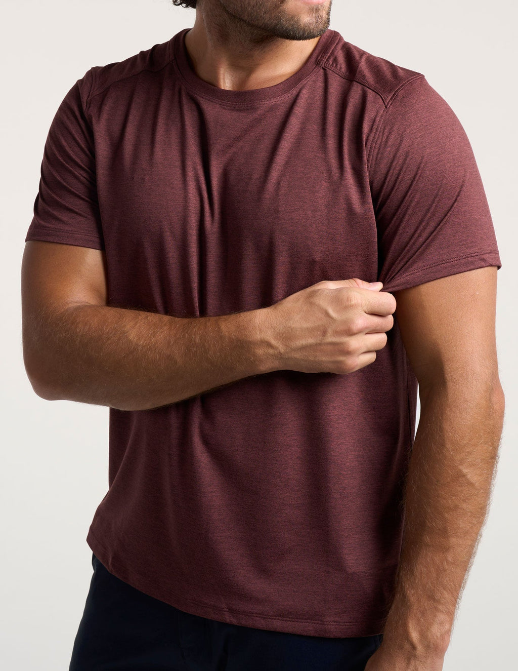 Supersoft Tee - Maroon Heather (The Oklahoma Drill)