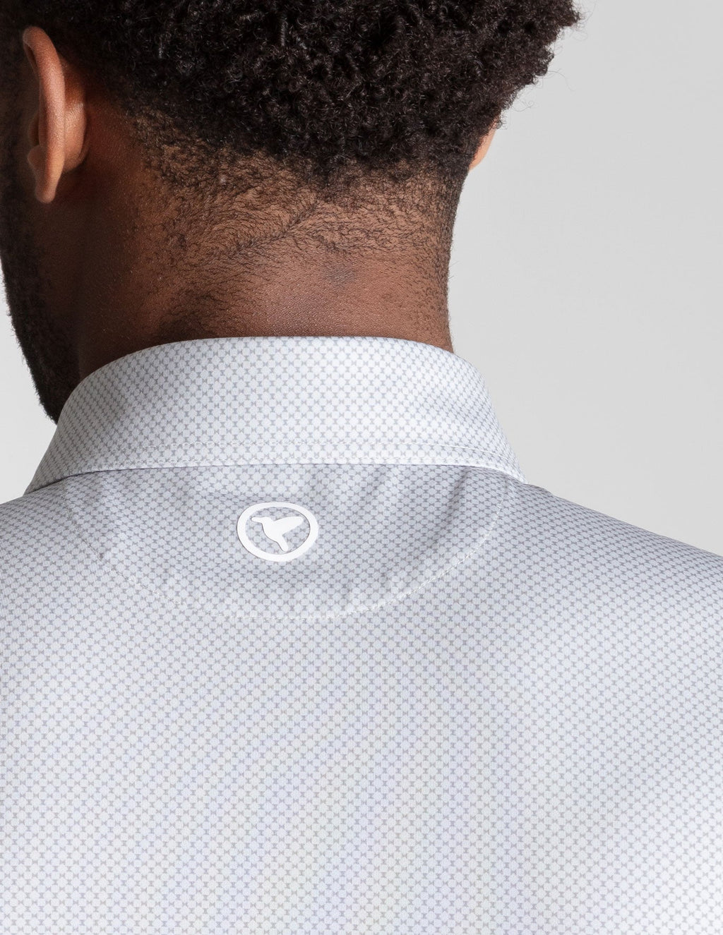 NoFlop Golf Polo - Gray Bowtie (The Clubhouse Fixture)